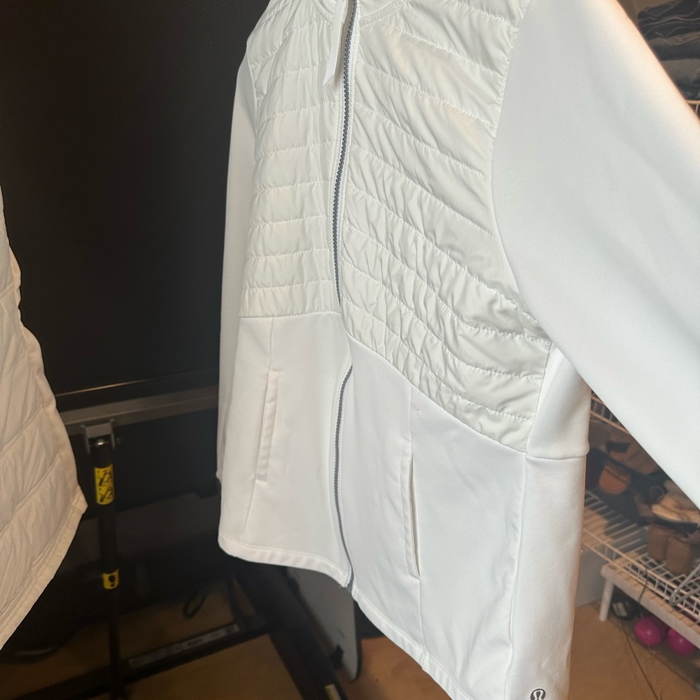 Lululemon White Quilted Puffer Jacket and vest